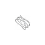 Anello Oro Bianco Diamante Naturale 0.18ct