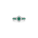 Anello Oro Bianco Diamante Naturale 0.28ct