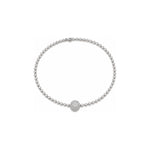 Bracciale Oro Bianco Diamante Naturale 0.47ct