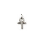 Ciondolo Oro Bianco Diamante Naturale 0.16ct