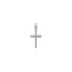 Ciondolo Oro Bianco Diamante Naturale 0.09ct