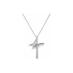 Collana Oro Bianco Diamante Naturale 0.02ct