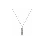 Collana Oro Bianco Diamante Naturale 0.21ct