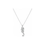 Collana Oro Bianco Diamante Naturale 0.03ct