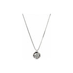 Collana Oro Bianco Diamante Naturale 0.18ct