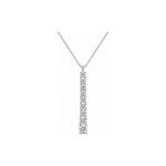 Collana Oro Bianco Diamante Naturale 0.91ct