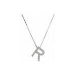 Collana Oro Bianco Diamante Naturale 0.07ct