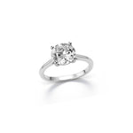 Anello Solitario Classico Diamante Lab Grown 3.05 ct Oro Bianco 9kt