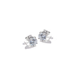 Orecchini Punto Luce Diamanti Lab Grown 4.04 ct Oro Bianco 9kt