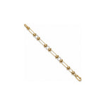 Bracciale a Maglia Hardware con Cerchi di Zirconi Oro 18 Carati Urigold