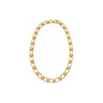 Collana a Maglie Ovali con Snodi a Sfere Oro 18 Carati Urigold