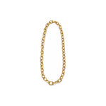 Collana a Maglie Ovali Satinate Oro 18 Carati Urigold