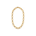 Collana a Maglie Rettangolari Diamantate Oro 18 Carati Urigold