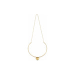Collana Collier Rigido con Cuore Bombato Oro 18 Carati Urigold