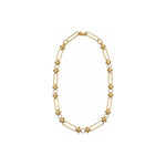 Collana a Maglia Hardware con Cerchi di Zirconi Oro 18 Carati Urigold