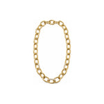 Collana a Maglie Ovali con Zirconi Oro 18 Carati Urigold