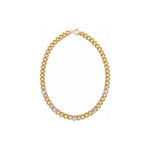 Collana Grumetta con Cuori di Zirconi Oro 18 Carati Urigold