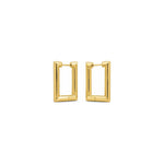 Orecchini Rettangolari Oro 18 Carati Urigold