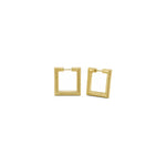Orecchini Quadrati Oro 18 Carati Urigold