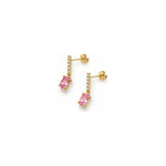 Orecchini Rosa Oro 18 Carati Urigold