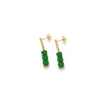 Orecchini Smeraldo Oro 18 Carati Urigold