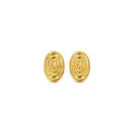 Orecchini Ovale Oro 18 Carati Urigold
