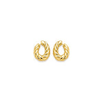 Orecchini Torchon Oro 18 Carati Urigold