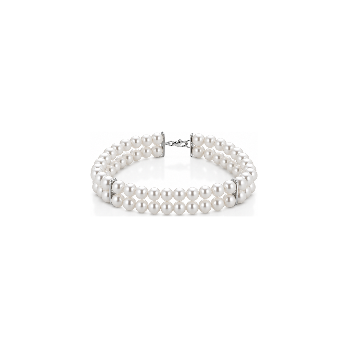 Bracciale di Perle in Oro Bianco 18kt