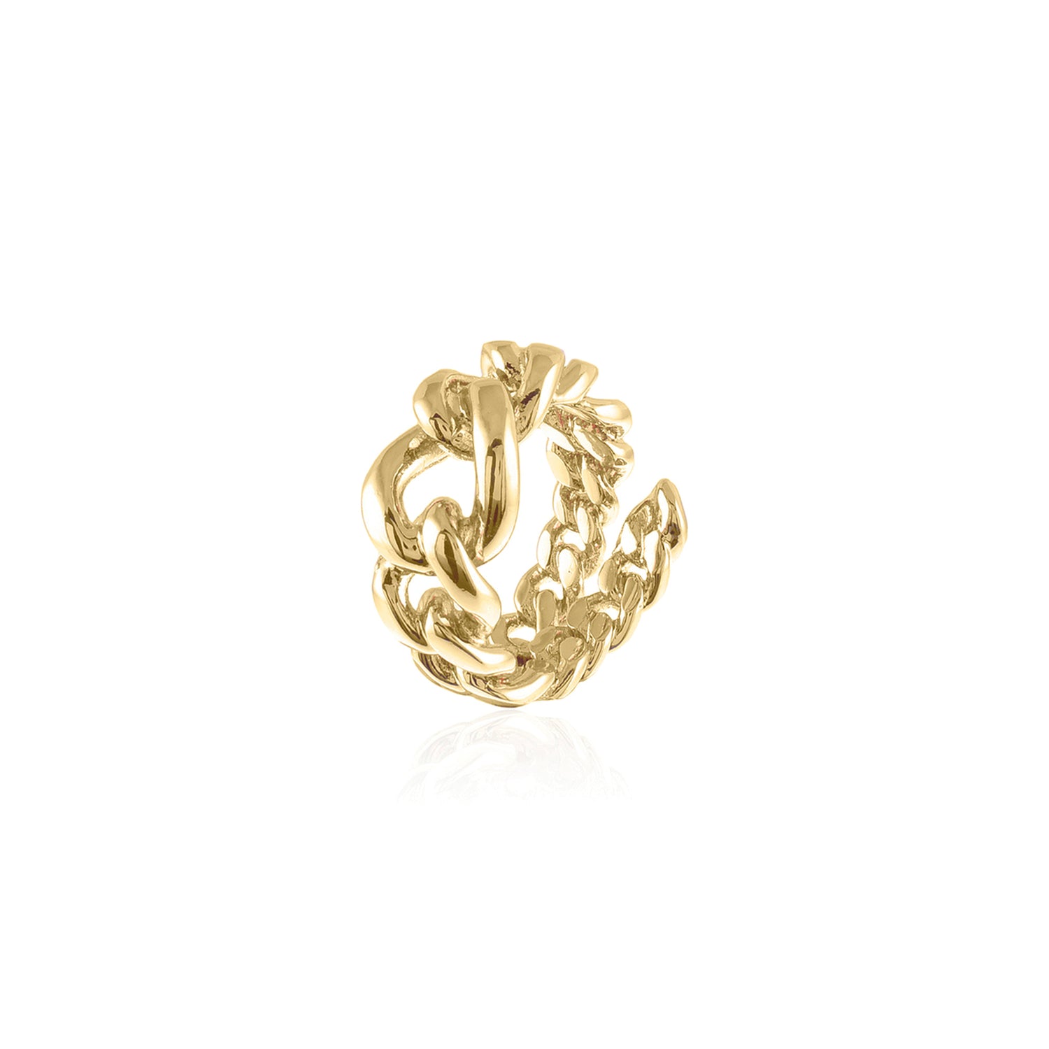 Anello Aperto di Catena Grumetta Scalare Unoaerre