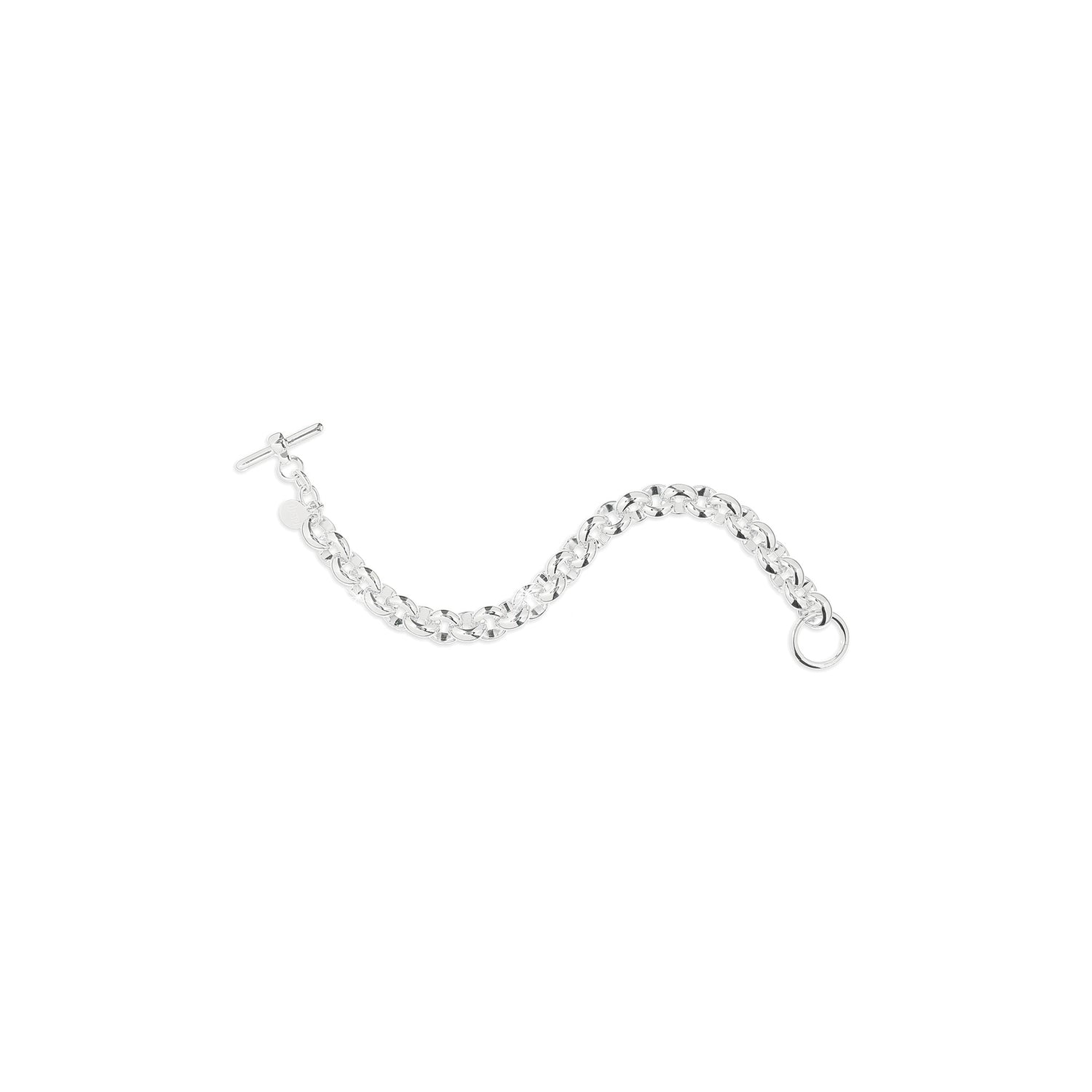 Bracciale Catena Rolò con Chiusura a T-bar Unoaerre