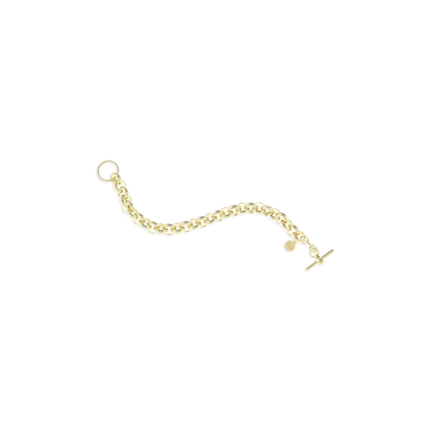 Bracciale Catena Rolò con Chiusura a T-bar Unoaerre