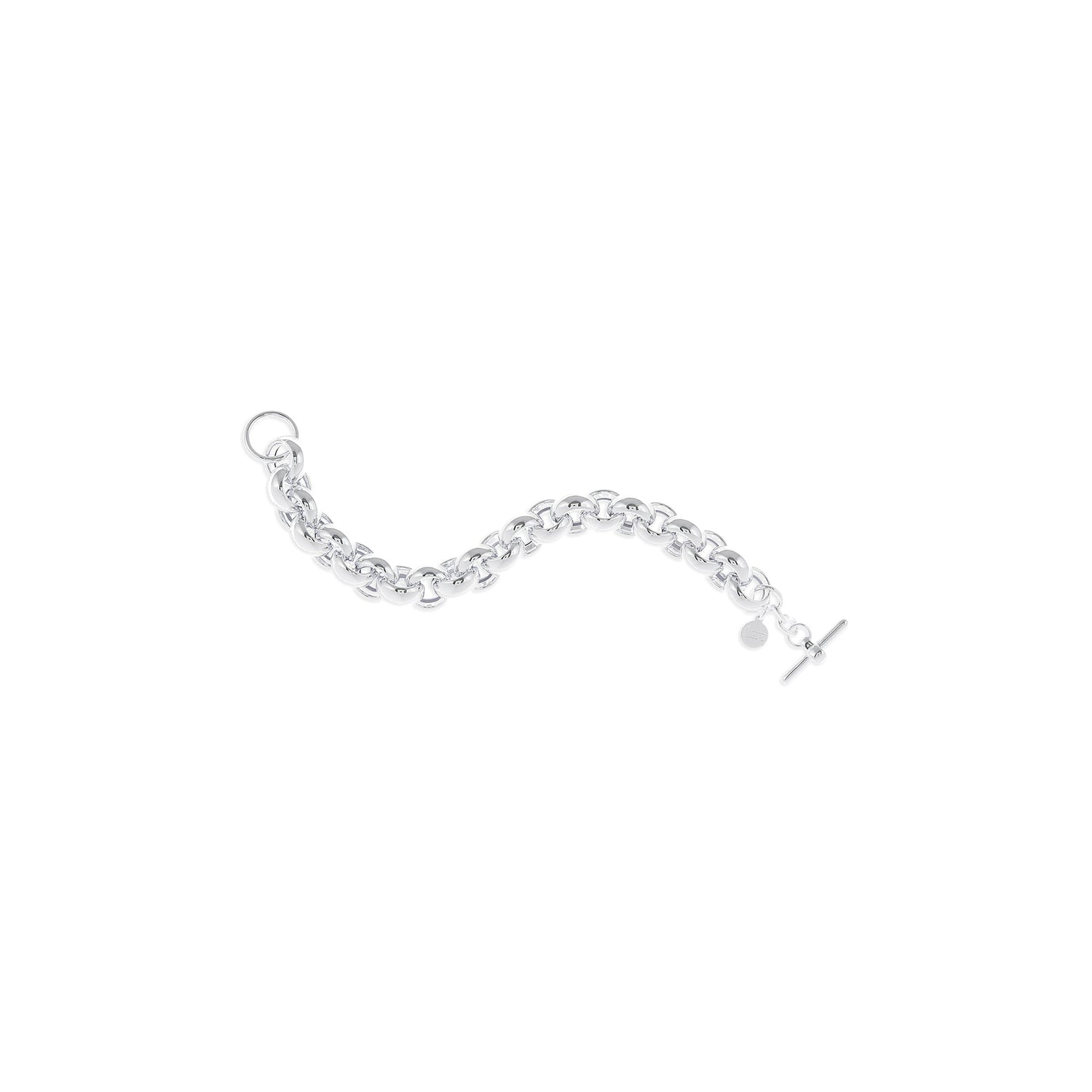 Bracciale Catena Rolò Grande con Chiusura a T-bar Unoaerre