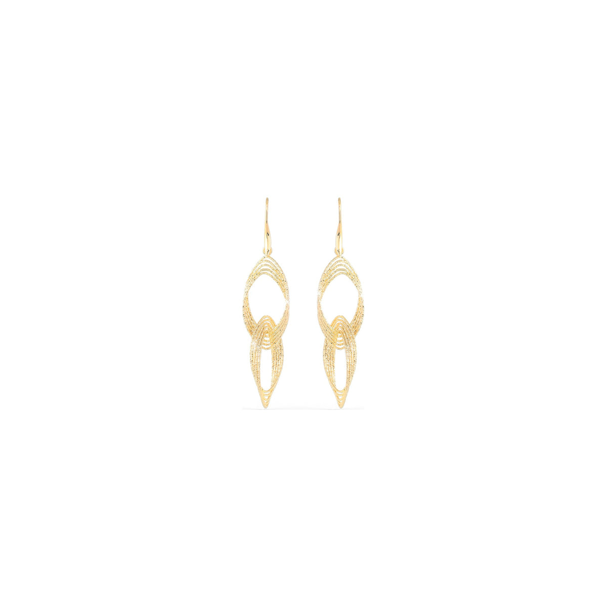 Orecchini in Ottone Dorato Unoaerre