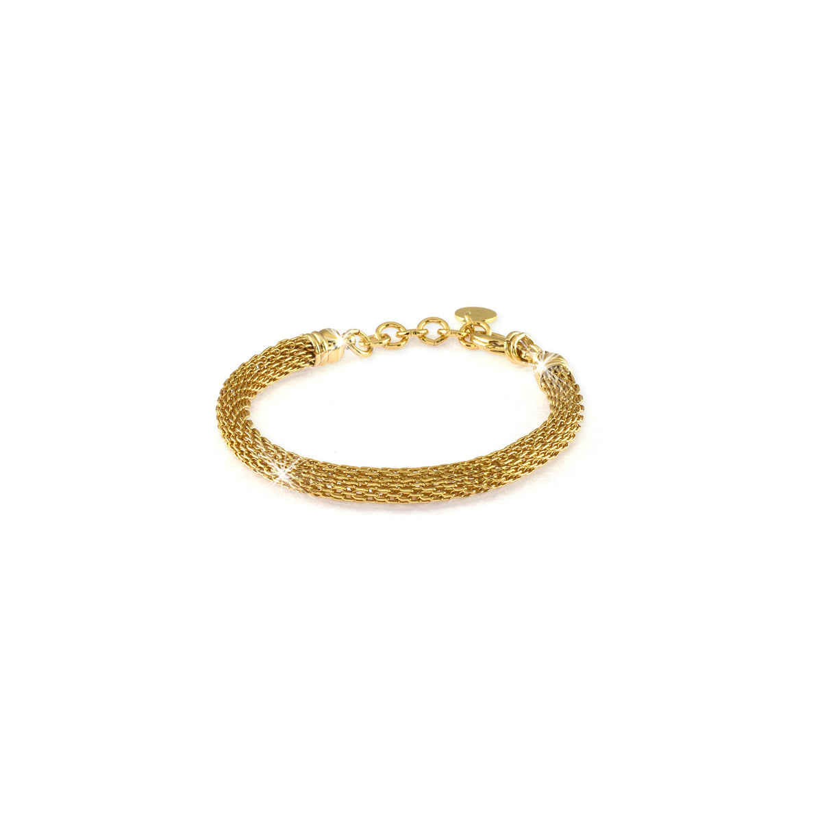 Pulsera de latón con malla de red Unoaerre