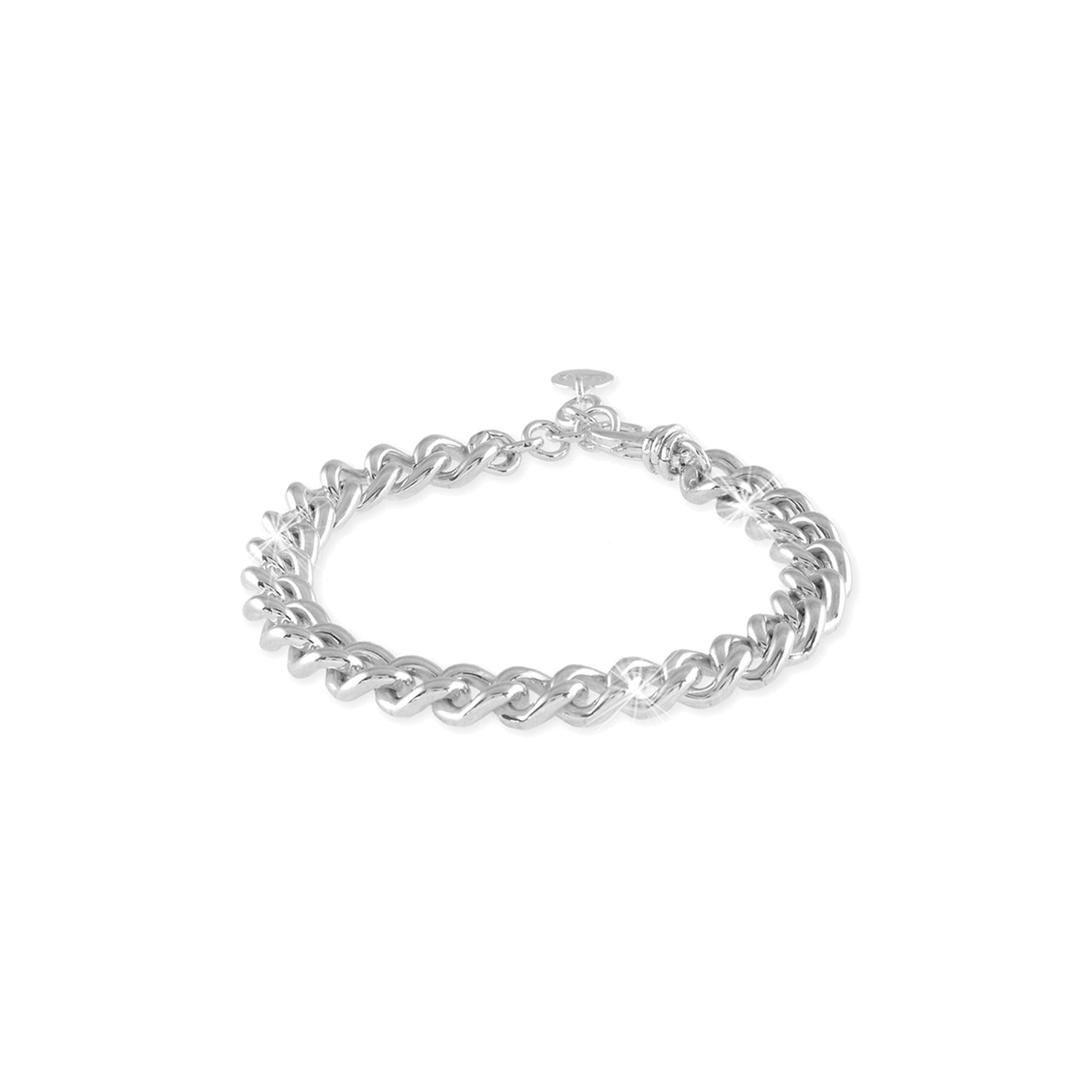 Bracciale in Ottone Lucido con Catena Grumetta Ovale Unoaerre