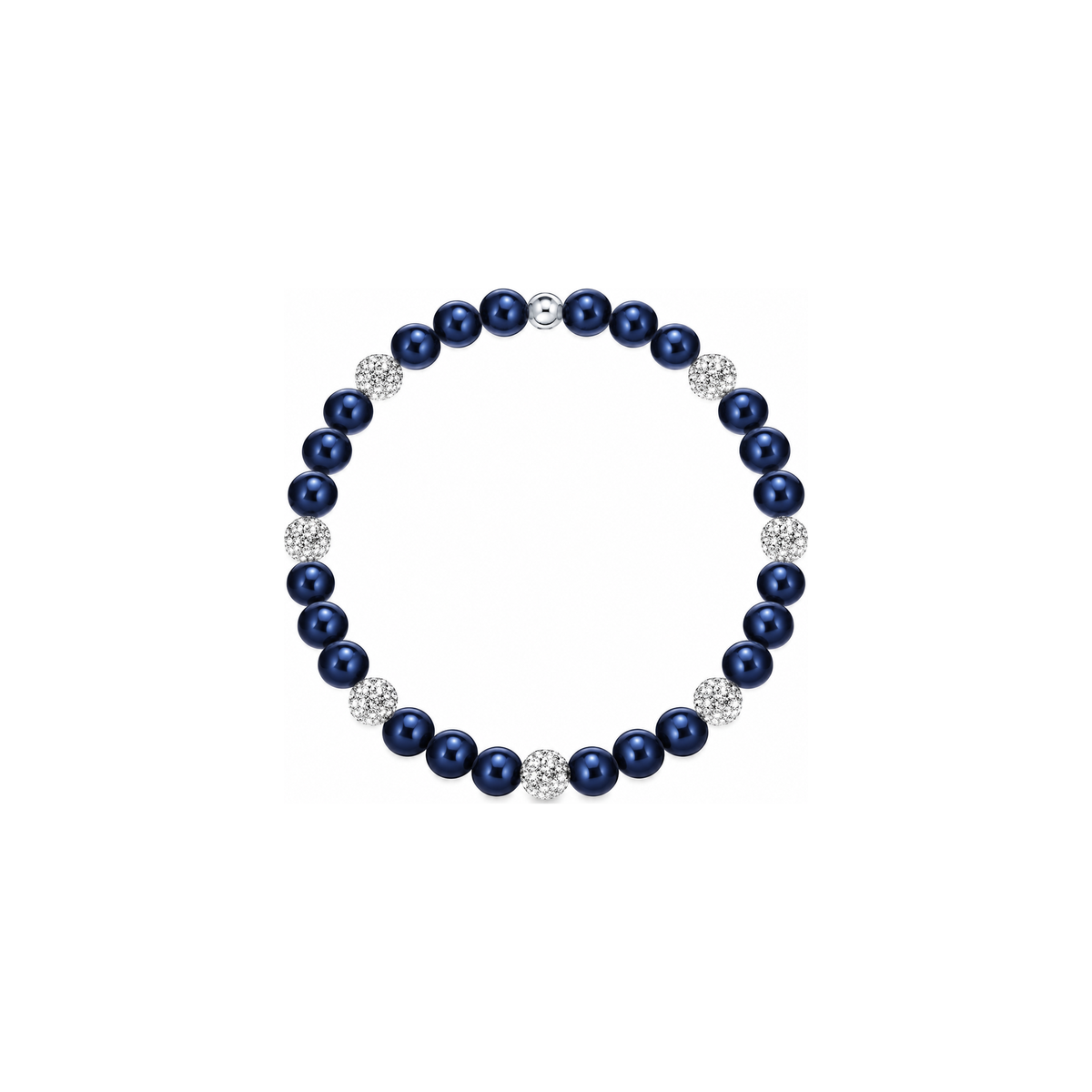 Bracciale di Perle con Sfere di Zirconi