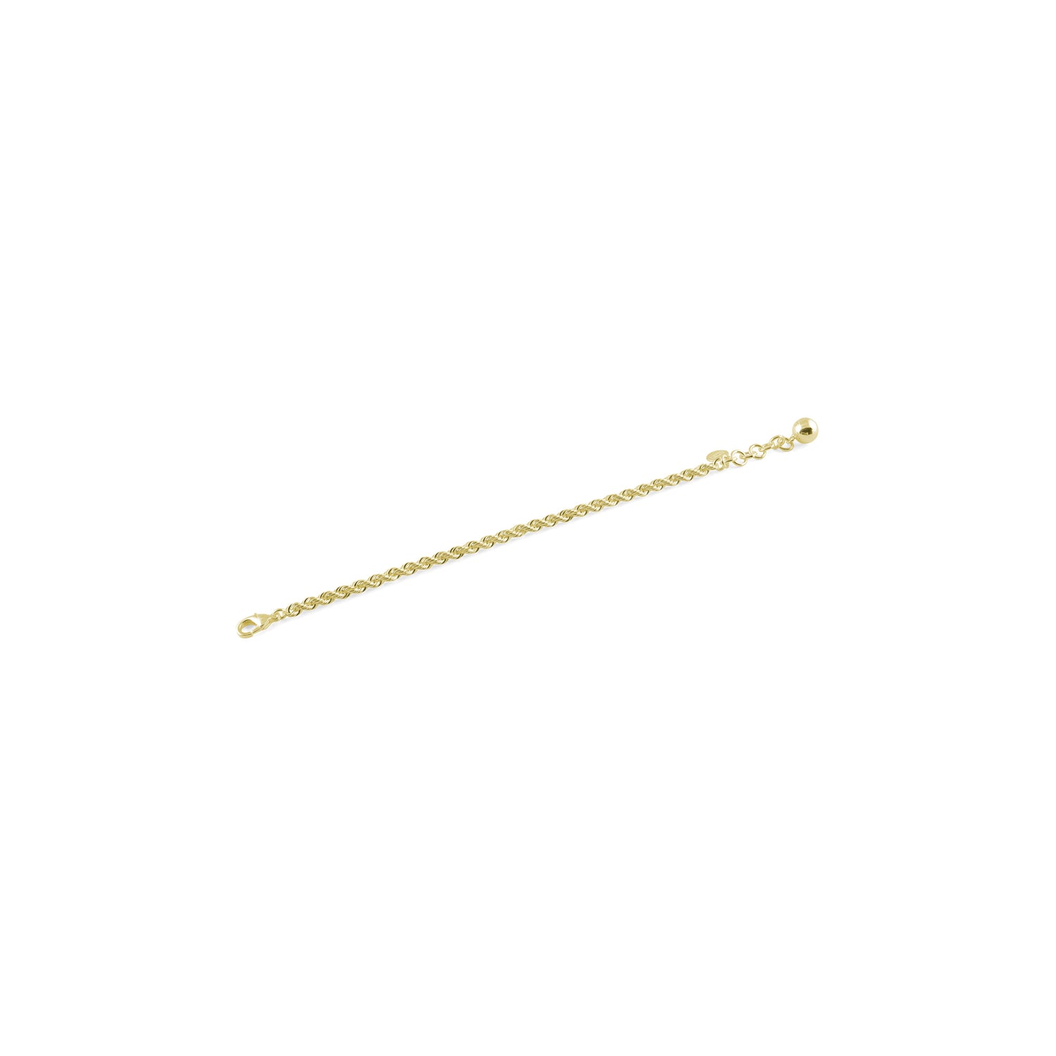 Bracciale di Catena in Maglia Corda con Chiusura a Moschettone Unoaerre