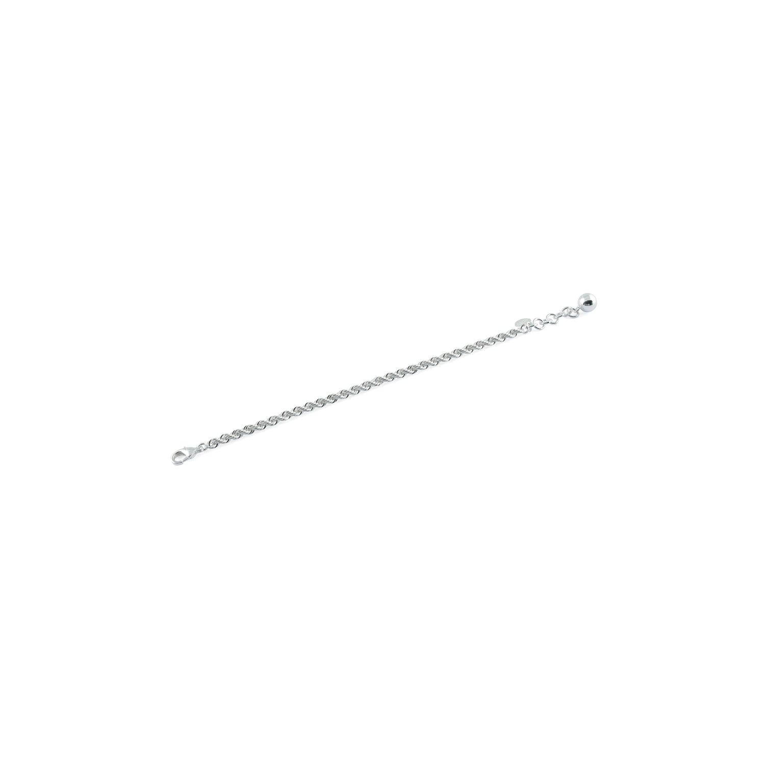 Bracciale di Catena in Maglia Corda con Chiusura a Moschettone Unoaerre