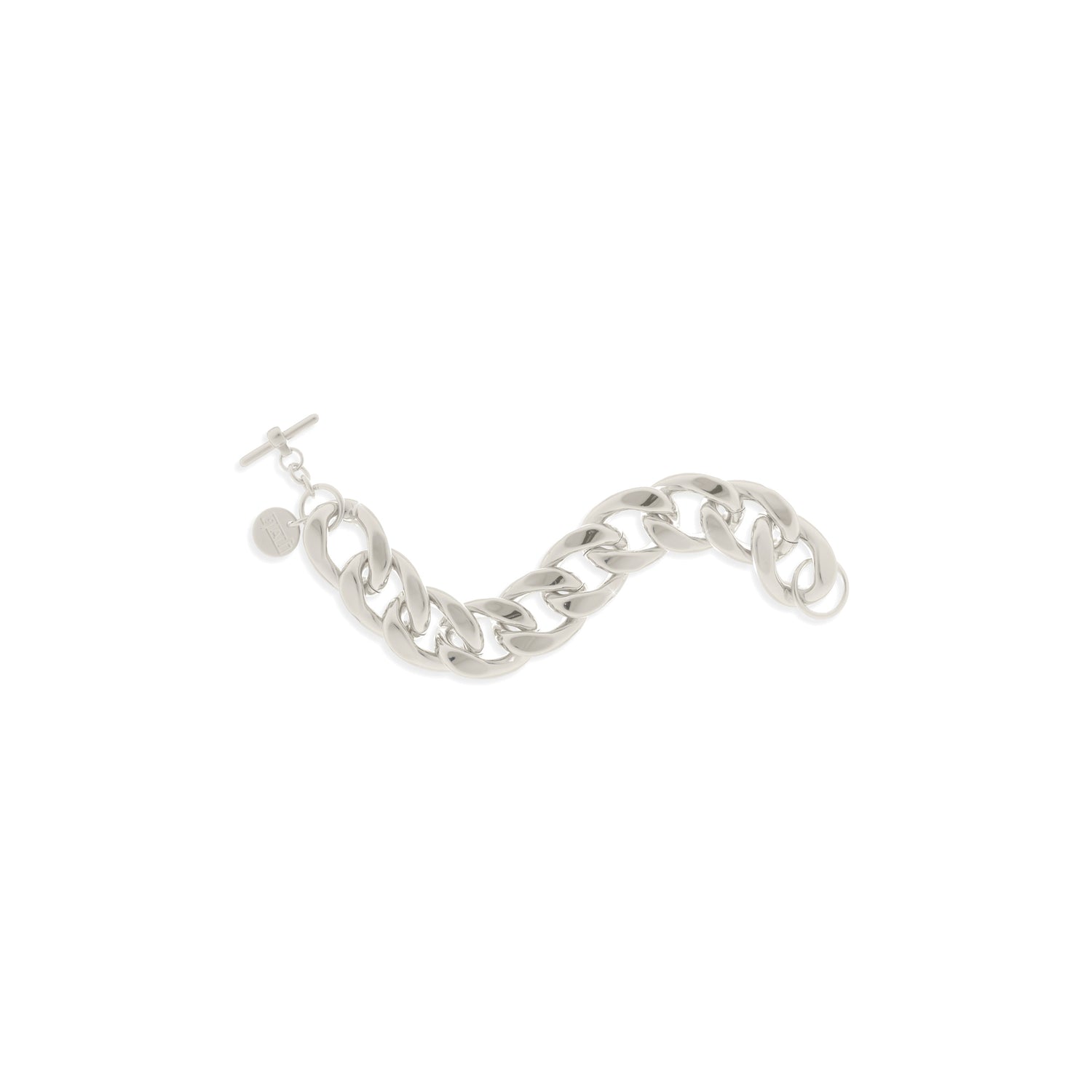 Bracciale di Maxi Catena Grumetta Ovale Battuta e T-bar Unoaerre