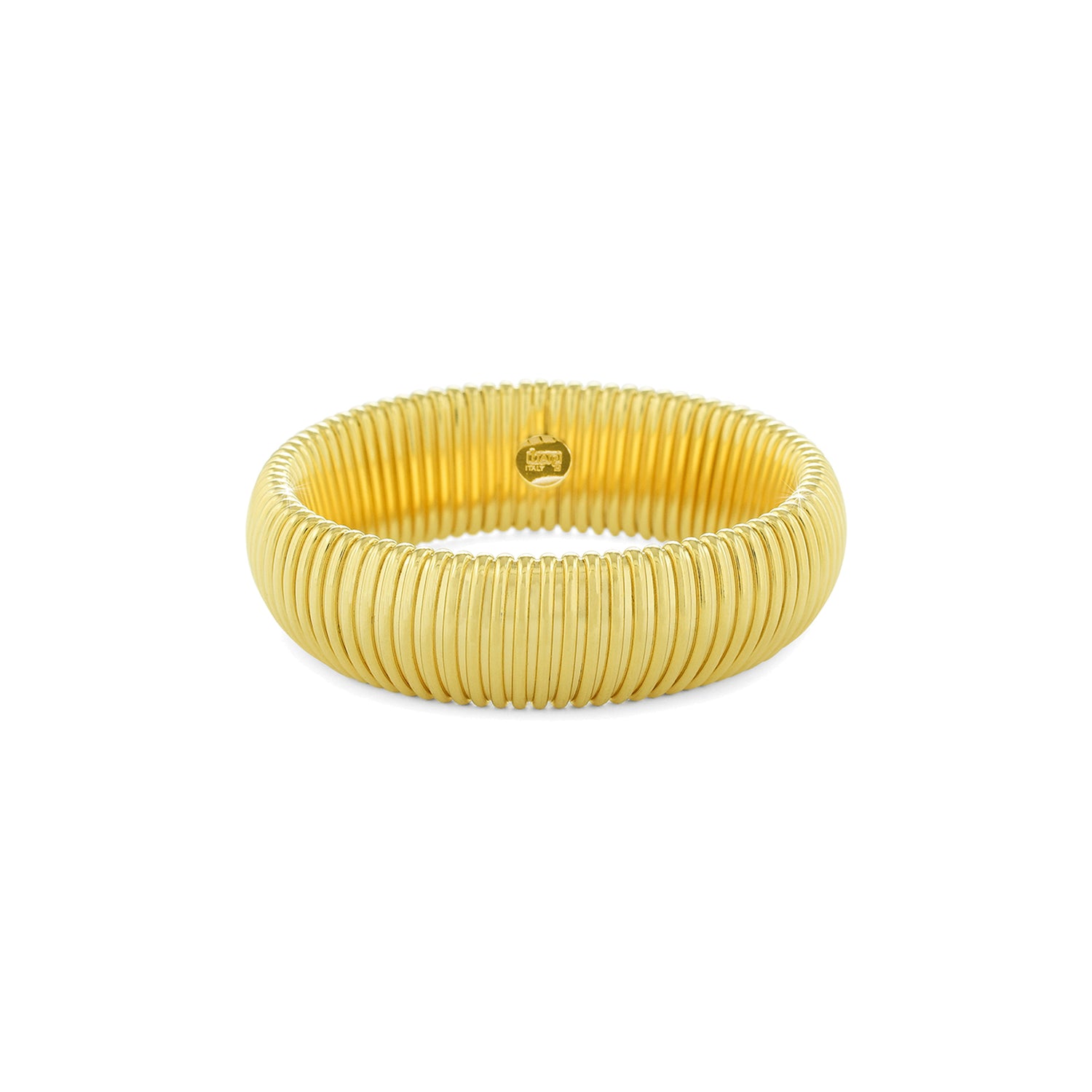 Bracciale Semi Rigido in Maglia Tubogas Dorata Unoaerre