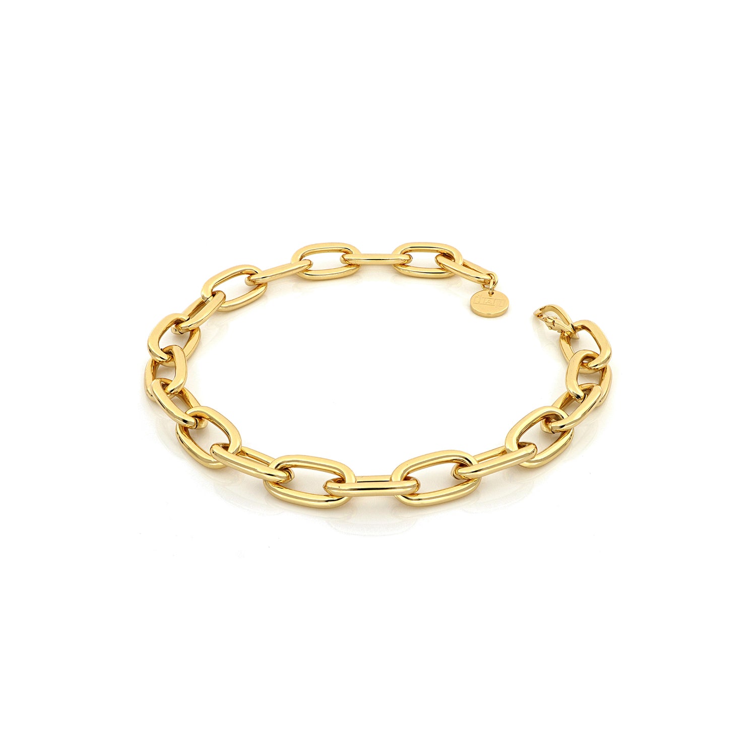 Collana in Ottone con Catena Forzatina e Moschettone Unoaerre