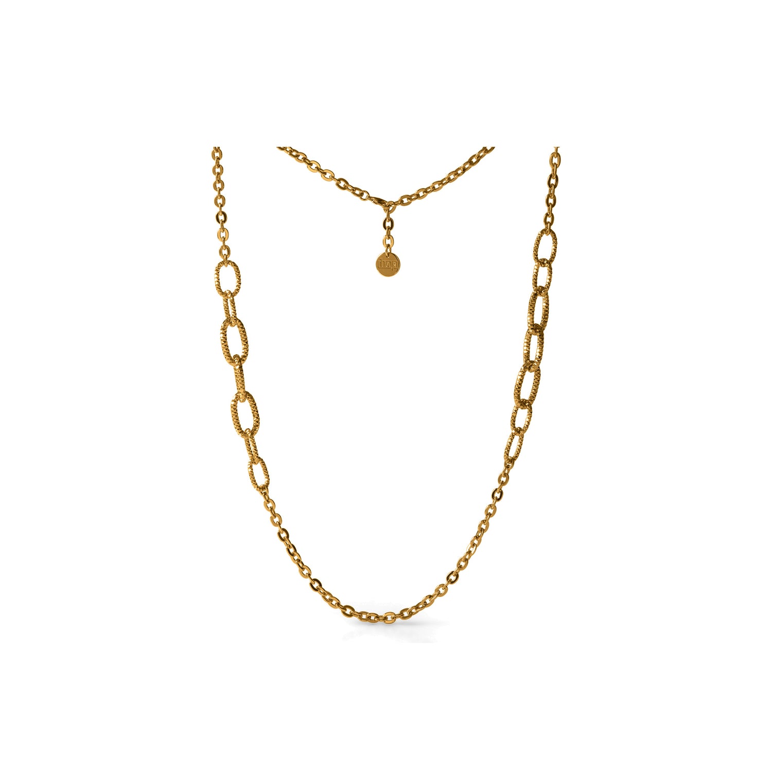 Collana Lunga di Catena in Ottone Modello Chanel Unoaerre