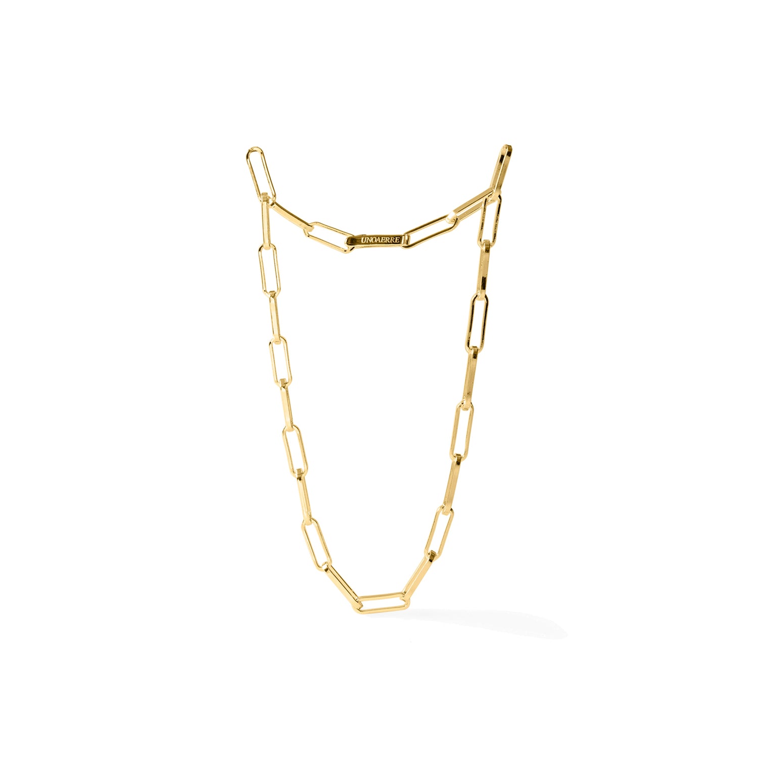 Collana Doppia a Maglia Forzatina Allungata Unoaerre