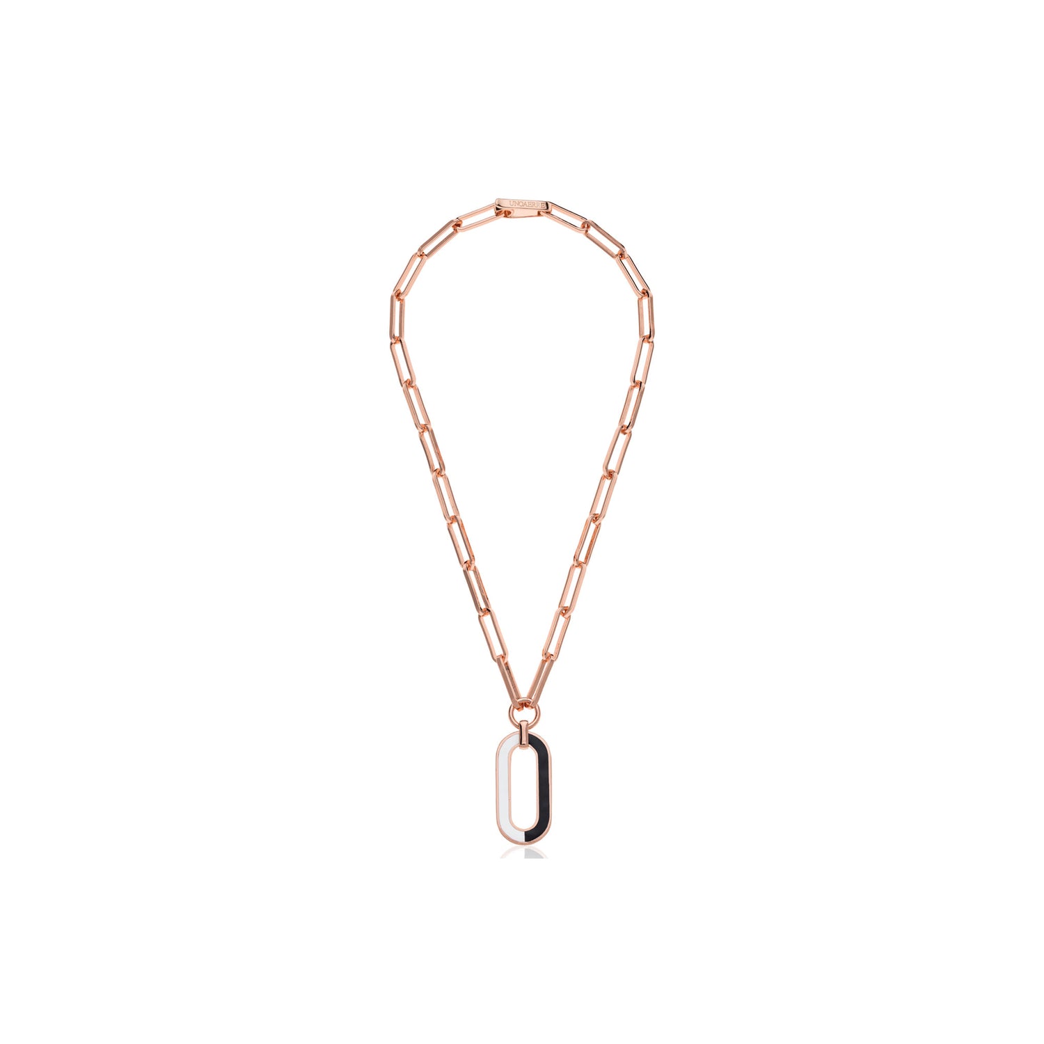 Collana di Catena con Bagno in Oro Rosa Unoaerre