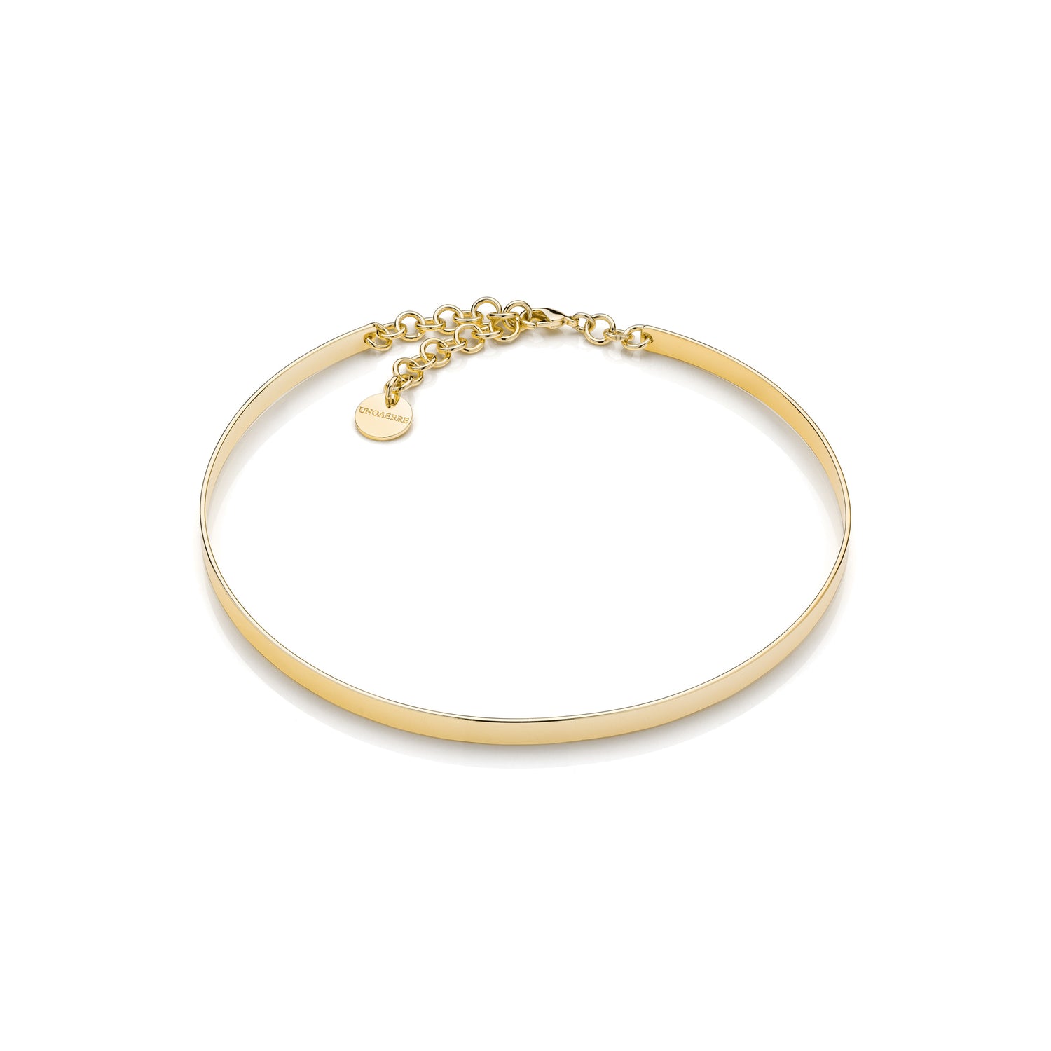Collana Rigida in Ottone con Catena Regolabile sul Retro Unoaerre