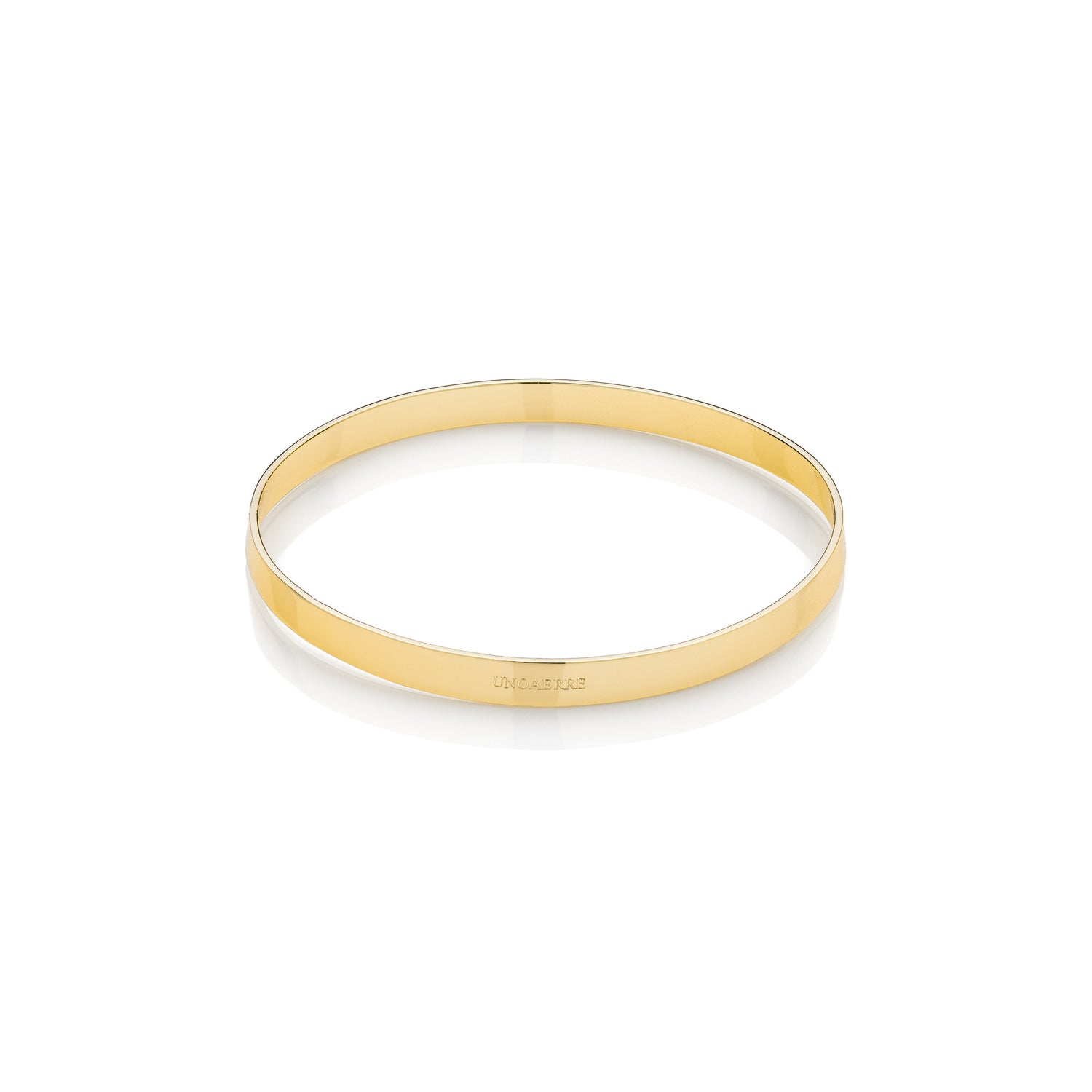 Bracciale Bangle Rigido in Ottone Lucido Unoaerre
