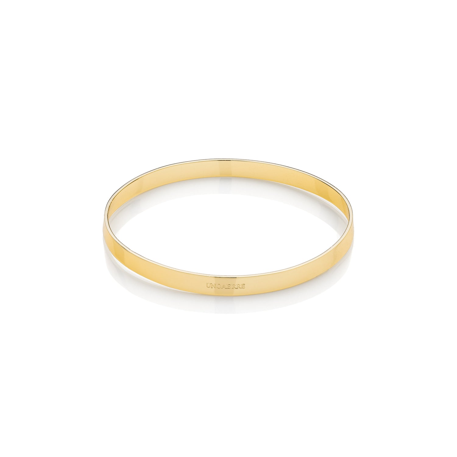 Bracciale Bangle Rigido in Ottone Lucido Unoaerre