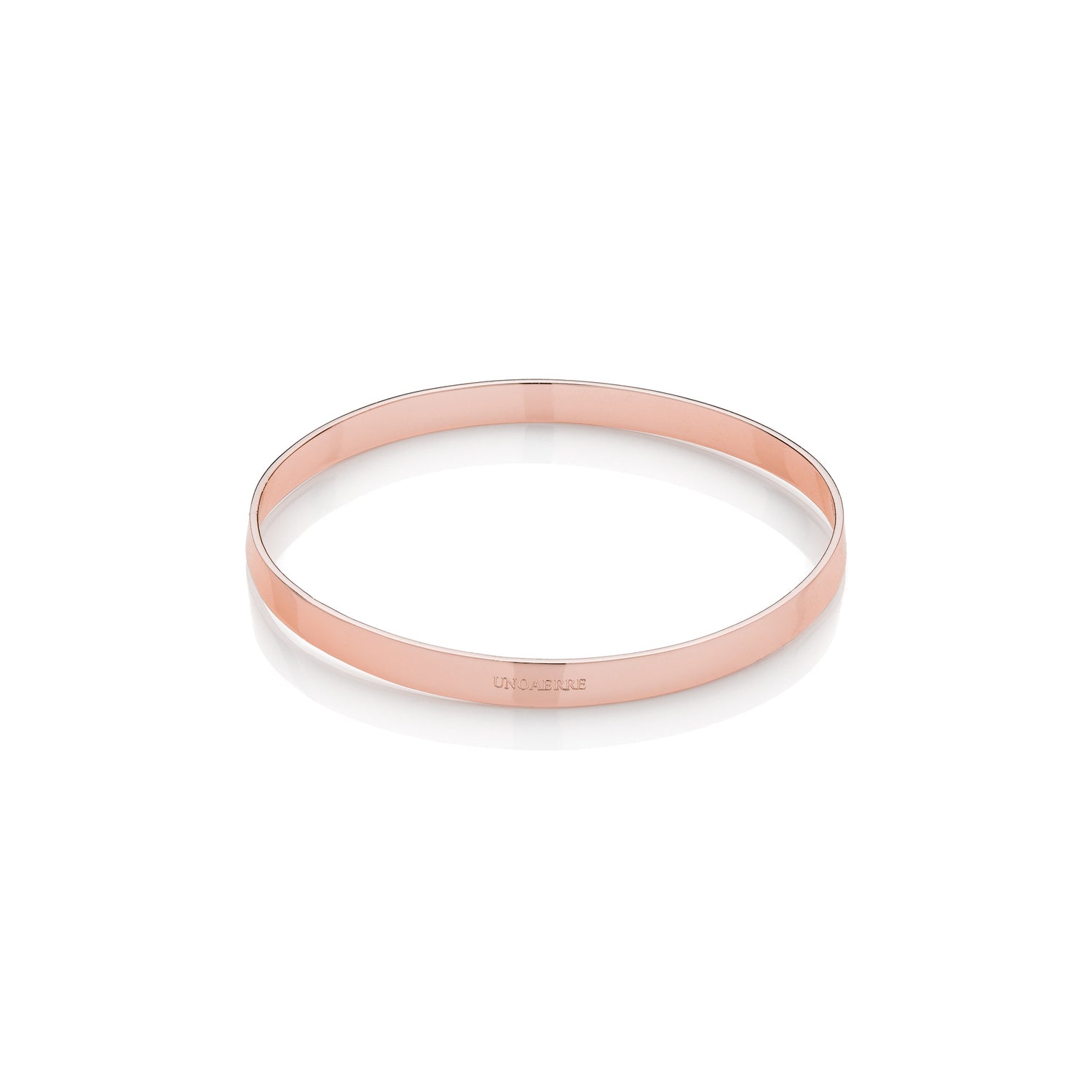 Bracciale Bangle Rigido in Ottone Lucido Unoaerre