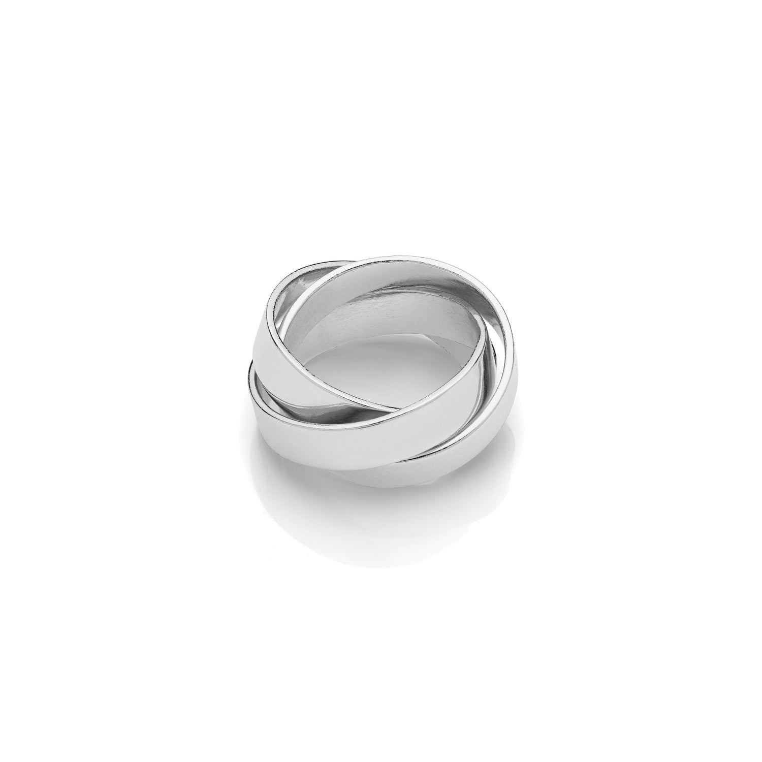Anello a Tre Fili in Ottone Lucido Unoaerre