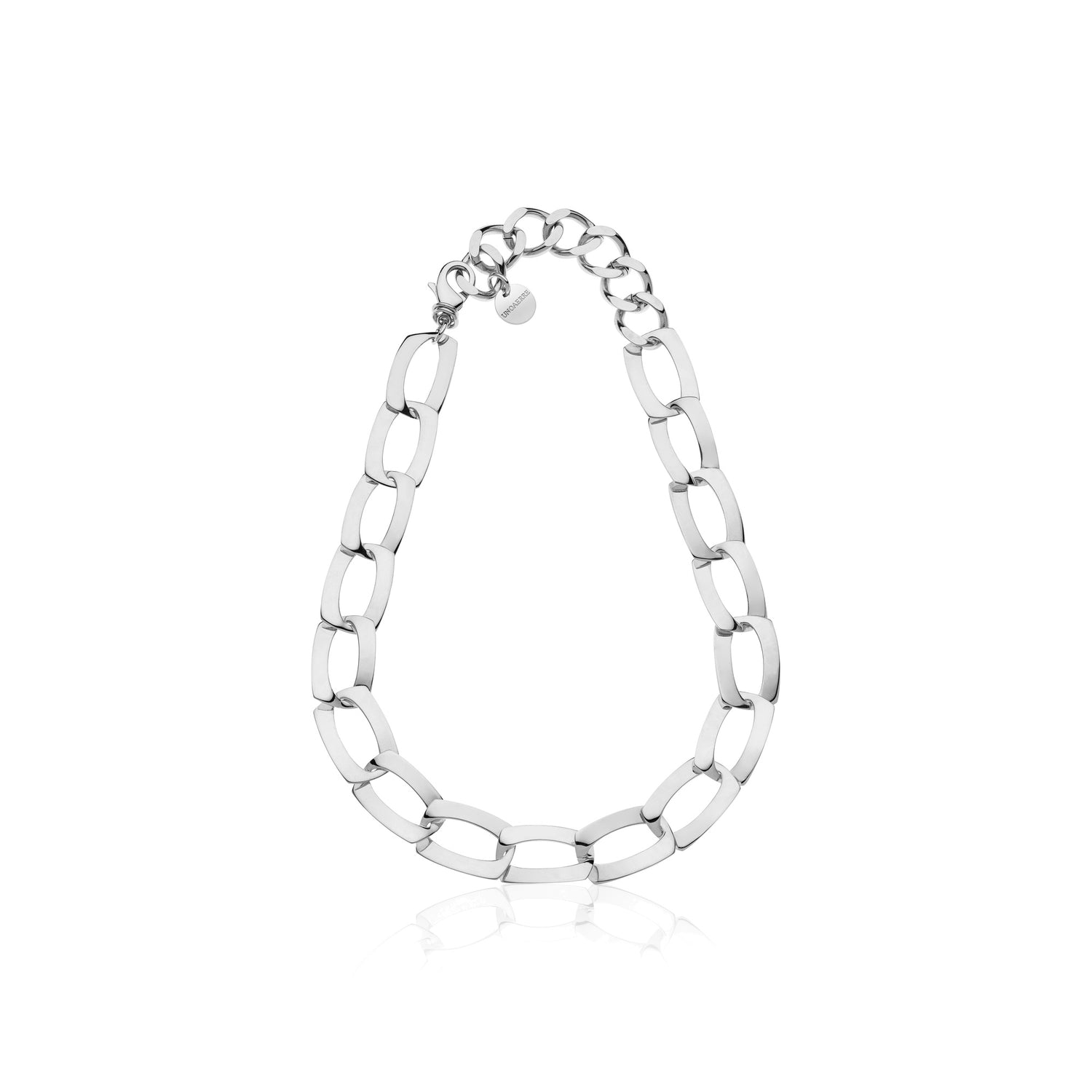 Collana con Catena Quadra Piatta in Ottone Unoaerre